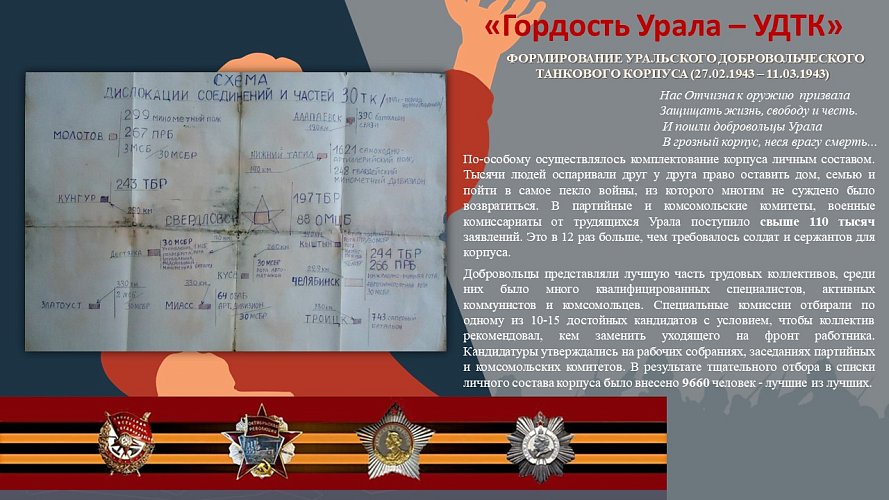 «Гордость Урала - Уральский Добровольческий Танковый Корпус (УДТК)»